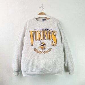 Vintage 90s Minnesota Vikings Sweatshirt, Retro Minnesota NFL Football Shirt Tee